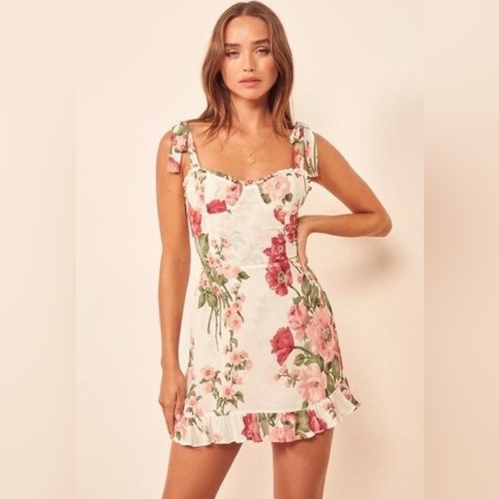 Reformation Christine Mini Dress in Etienne Size 8